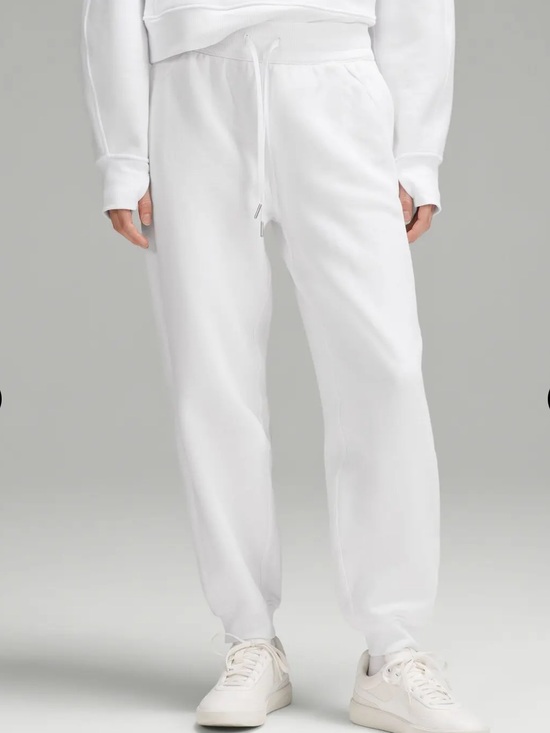 lululemon athletica Pants - Lululemon Scuba High-Rise Relaxed Joggers Full Length in White